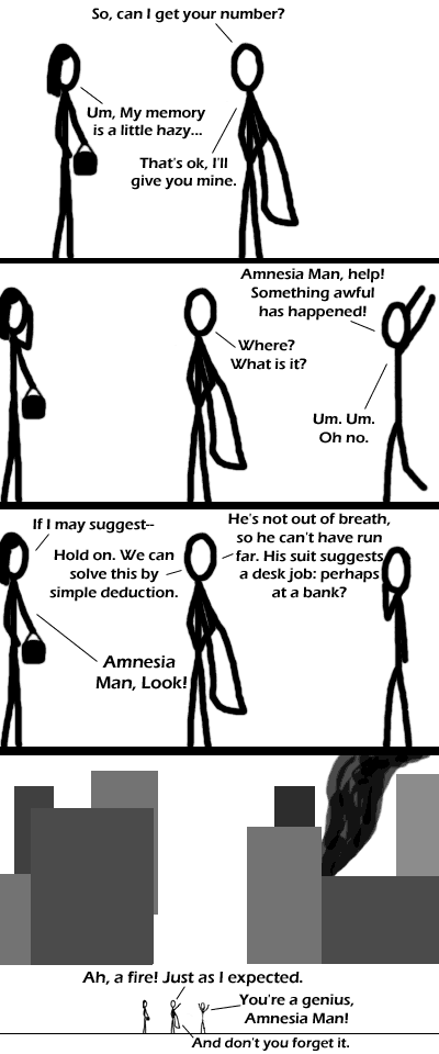 Amnesia Man: You're A Genius